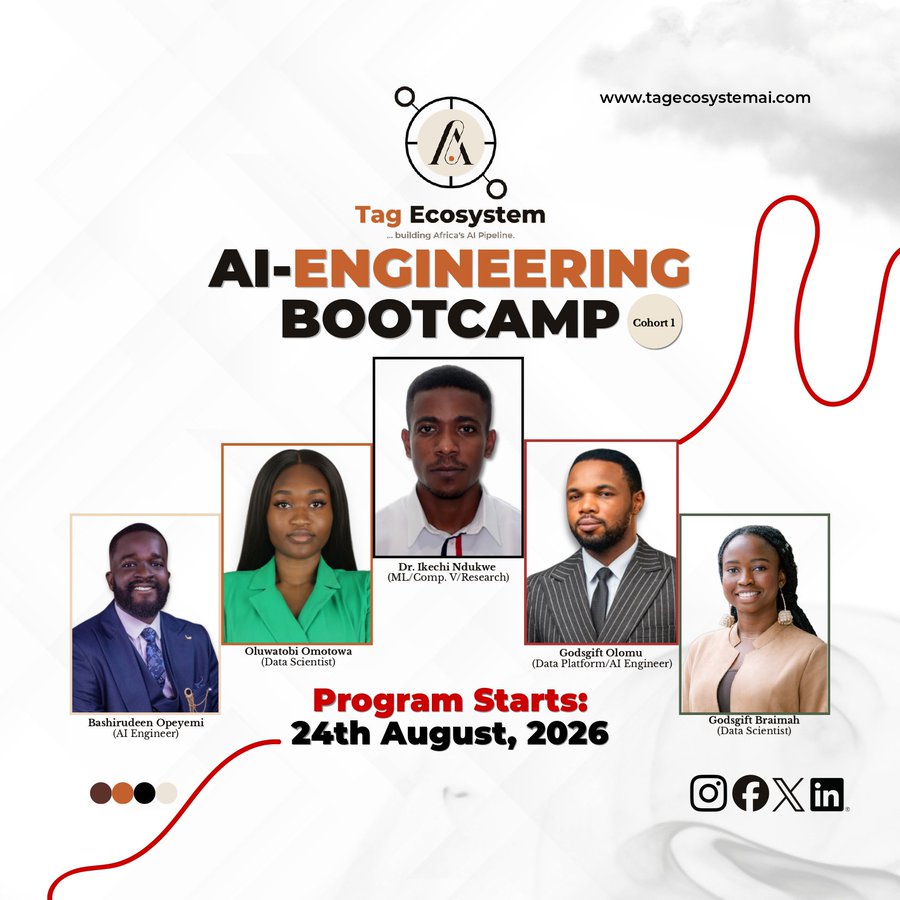 The five mentors supporting TAG AI Engineering Bootcamp Cohort 1